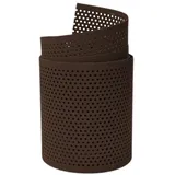 zaun|zu® Sichtschutzzaun Rille 2,55 m Braun