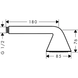 Hansgrohe Handbrause Axor 85mm, 1jet, brushed gold optic