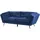 Beliani 3-Sitzer-Sofa, Hellblau, Textil, 210x75x90 cm, Wohnzimmer, Sofas - Couches, Sofas, 3-Sitzer Sofas