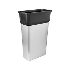 Vileda Geo Abfalleimer 70 l Schwarz/Silber