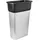 Vileda Geo Abfalleimer 70 l Schwarz/Silber