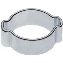 ich-zapfe 2-Ohr-Schlauchklemme 10mm 100 Stück verzinkt
