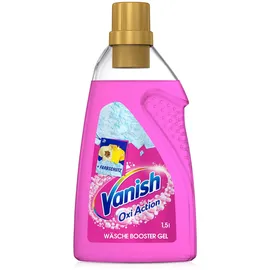 Vanish Oxi Action Gel Pink – 1 x 1,5l – Fleckenentferner und Wäsche-Booster Gel ohne Chlor – Für bunte Wäsche