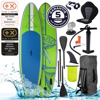 Aufblasbares SUP Board Set mit Sitz SHARK 320 green