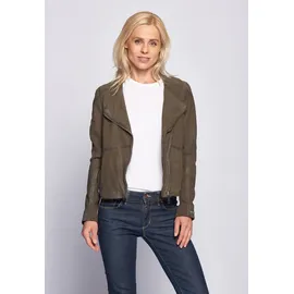 Maze Lederjacke Linden braun | grau L
