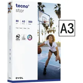 Inapa tecno star A3 80 g/m2 500 Blatt
