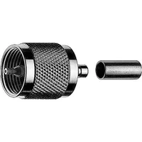 Telegärtner J01040A0000 J01040A0000 UHF-Steckverbinder Stecker, gerade 50Ω 1St.