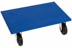 HMH Möbelroller HO 600 x 300 mm ø 100 mm Vollgummi schwarz Set 2 Stück