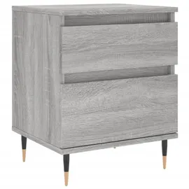 vidaXL Nachttische 2 Stk. Grau Sonoma 40x35x50 cm Holzwerkstoff