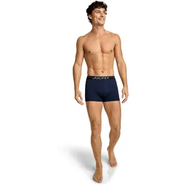 Jockey Boxershorts Cotton Stretch blau XL 3er Pack