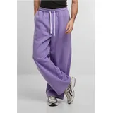 URBAN CLASSICS Trainingshose Fluffy Wide Leg Trackpants lila S