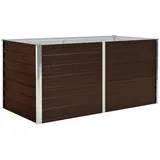 vidaXL Hochbeet Braun 160 x 80 x 77 cm Stahl