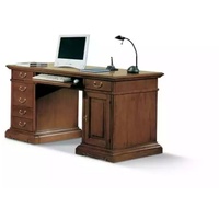 JVmoebel Computertisch Designer Schreibtisch Tisch Möbel Büro Massivholz Tische Italien (1-St., 1x Computertisch), Made in Europa braun
