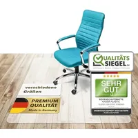Kaiser Bodenschutzmatte transparent 90x120 cm - Schreibtischunterlage durchsichtig - Schreibtischstuhl Unterlage -Schreibtischstuhlunterlage rutschfest - Schutzmatte Bürostuhl - Stuhlunterlage
