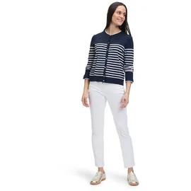 Betty Barclay Strickjacke mit Streifen Blau 36