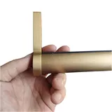 Oracra Kleiderstange Schrank Kleiderstange, Gebürstetes Gold, Runde Kleiderständer für Decken-/Wandmontage, Durchmesser 140, 135, 122, 92, 90, 76, 65, 40 cm Kleiderstangenrohr(46cm (18 in))