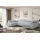 altdecor Ecksofa Cord 6-Sitzer Grau