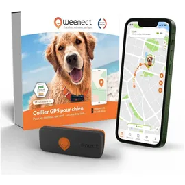 Weenect XS GPS Tracker für Hunde Schwarz B6,05/H2,45/T1,5 cm