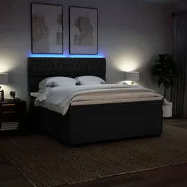 vidaXL Boxspringbett 180 x 200 cm Schwarz