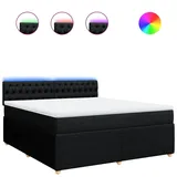 vidaXL Boxspringbett 180 x 200 cm Schwarz