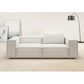 Home Affaire 2-Sitzer HOME AFFAIRE "Watertown, modernes Sofa 246 cm breit, auch in Feincord", weiß, B:246cm H:68cm T:98cm, 95% Polyester, 5% Nylon, Sofas, stilvolles Sofa für 2 Personen mit extra breiter Sitzfläche