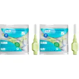 TePe Interdentalbürste, Extra Soft, Grün, 0,8 mm/ISO 5, 20 Stk., Zahnreinigung, Plaque-Entfernung, effektive Reinigung zwischen den Zähnen, für große Zahnzwischenräume (Packung mit 2)