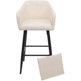 MCW Barhocker H93 2er-Set Kunstleder 2 x 2 x 2 cm Creme-Beige