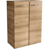 Fackelmann Milano Doppel-Midischrank 60,2 x 82,6 x 32 cm Braun
