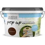 Pep up Outdoor-Farbe f. Möbel & Spielgeräte 1 Liter (Nussbraun)