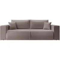 Selsey 3-Sitzer, Cappuccino, Kunststoff, 257x86x102 cm, Wohnzimmer, Sofas & Couches, Schlafsofas