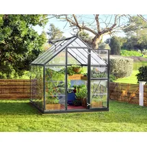CANOPIA Hybrid Alu anthrazit Polycarbonat 0,7 mm/Dach HKP 4 mm 4,5 m2 inkl. Stahlfundament