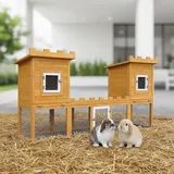 Hasenstall Kleintierstall Freigehege Auslauf Gehege Kleintierhaus Hasenkäfig - Melko