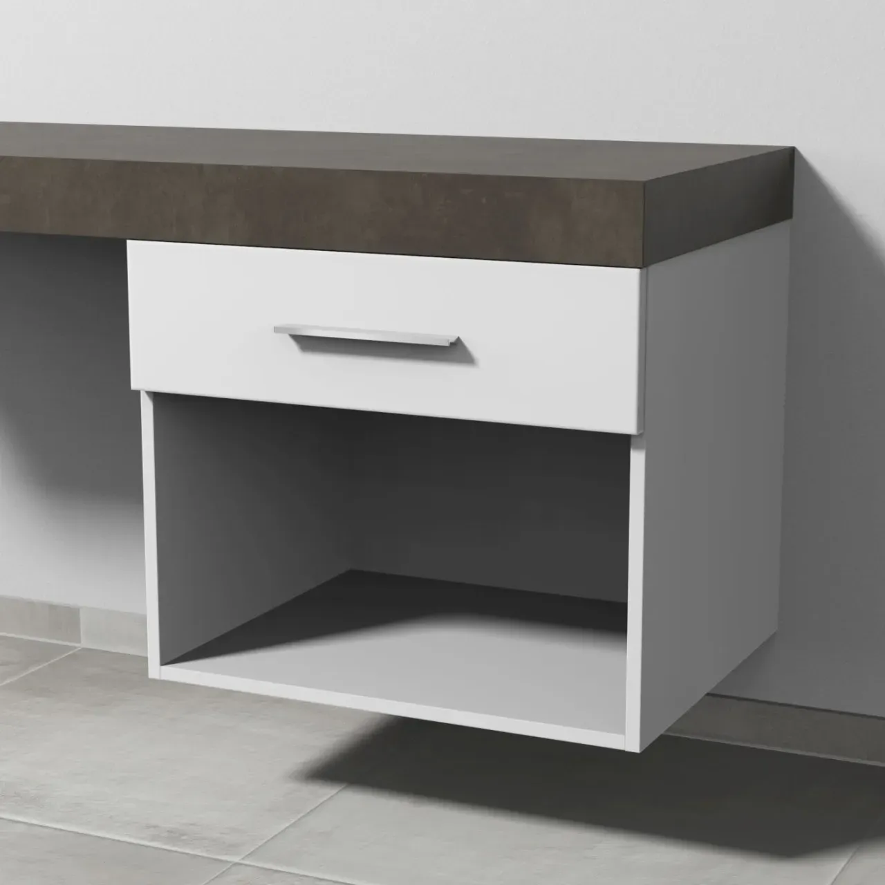 Sanipa Anbau-/Solitärschrank 2morrow (G1355) 510x600x520 Weiß-Soft, G135543 G135543