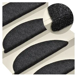 vidaXL Stufenmatten Selbstklebend 5 Stk. 56x17x3 cm Anthrazit Halbrund