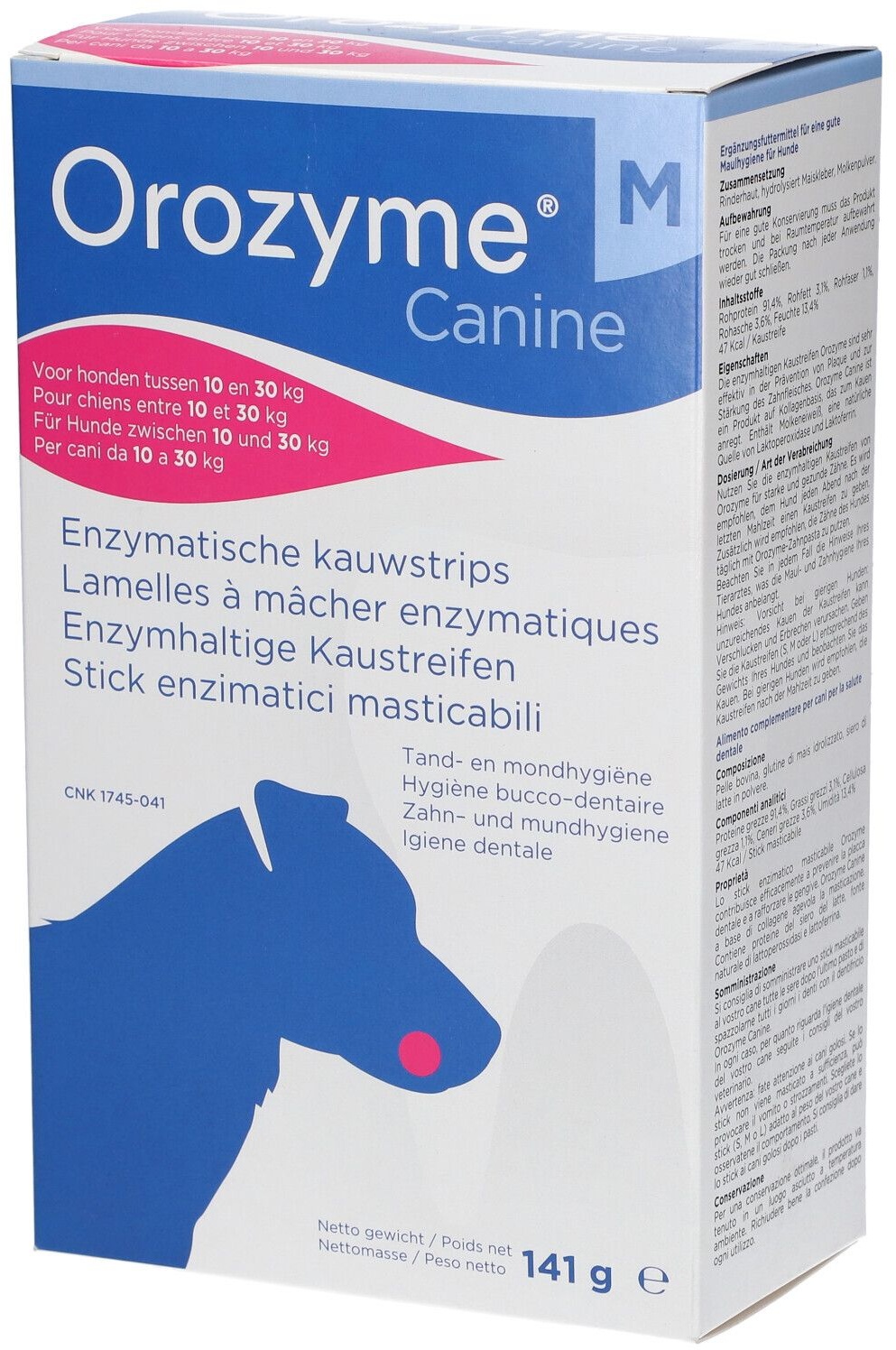 Orozyme® Canine Enzymhaltige Kaustreifen M 10-30 kg