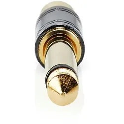 Nedis Mono-Audio-Adapter - 6.35 mm Stecker - Cinch Buchse - Vergoldet - Gerade - Metall - Metall - 1 Stück - Box