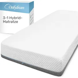 DAILYDREAM Hybrid-Matratze 3in1 mit Taschenfederkern, Kaltschaum und Memory Schaum