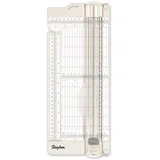 Rayher 50046000 Papierschneidemaschine / Papierfalzmaschine, Schnittlänge bis 30,5 cm, Papierschneidegerät mit Aufhängevorrichtung, schneidet oder falzt bis zu 5 Blatt Papier (80 g/m2)