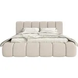 FEDVE Polsterbett, Creme, Textil, 140x200 cm, Schlafzimmer, Betten, Polsterbetten
