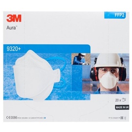 3M Aura Atemschutzmaske 20er Pack / 9320+ FFP2 Maske Mundschutz