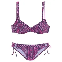 S.Oliver Bügel-Bikini Damen magenta bedruckt Gr.36 Cup D