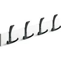 Hettich Garderobenleiste 4 Haken Holz 50 x 13,5 x