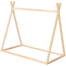 roba Kinderbett Tipibett 70 x 140 cm Bambus natur beige