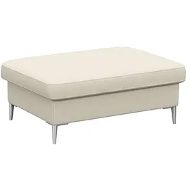 flexlux Pouf »Fiore« Kaltschaum, Füße Alu weiß