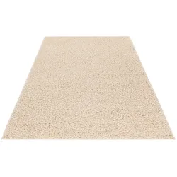 Hochflor-Teppich OBSESSION "My Twist 215", beige (cream), B:80cm H:35mm L:150cm, Polypropylen, Teppiche, besonder weich, glänzend, Wohnzimmer