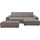 OTTO home Polsterecke OTTO HOME "SHERWOOD XXL tief, L-Form, Schlaffunktion, Bigsofa, Cord, Leinenoptik", beige (taupe), B:284cm H:90cm T:135cm, 100% Polyester, Sofas, stellbar zum Schlafsofa (Krokodilverbinder), Cord, Leinenoptik