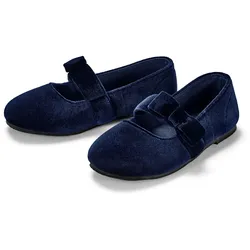 Tchibo - Kinder-Samt-Ballerinas - Damen - Gr. 26 - dunkelblau