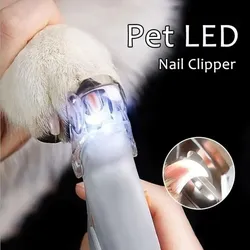 1 Stück Haustier Hund LED Lampe Nageltrimmer Hund Katze Nagelknipser Nagelpflege Heimtierbedarf