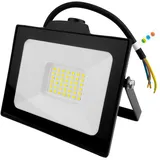 LED-Außenstrahler 30W mit Bewegungsmelder IP65 schwarz Außenwandstrahler 3000lm GT-GCR30W-64