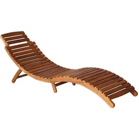 furnicato Sonnenliege 184 x 55 x 64 cm Schwarz